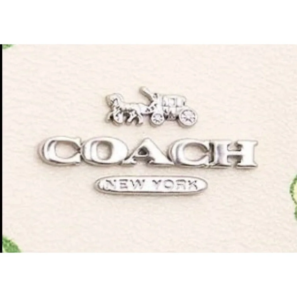 COACH CITY TOTE PURSE HANDBAG WITH APPLE PRINT NWT